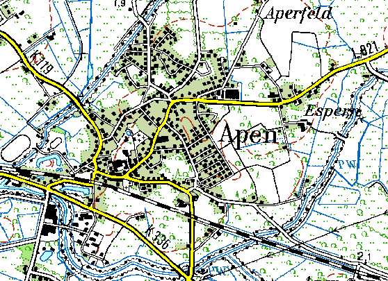 Topographic Map from Apen (TK50-1998)