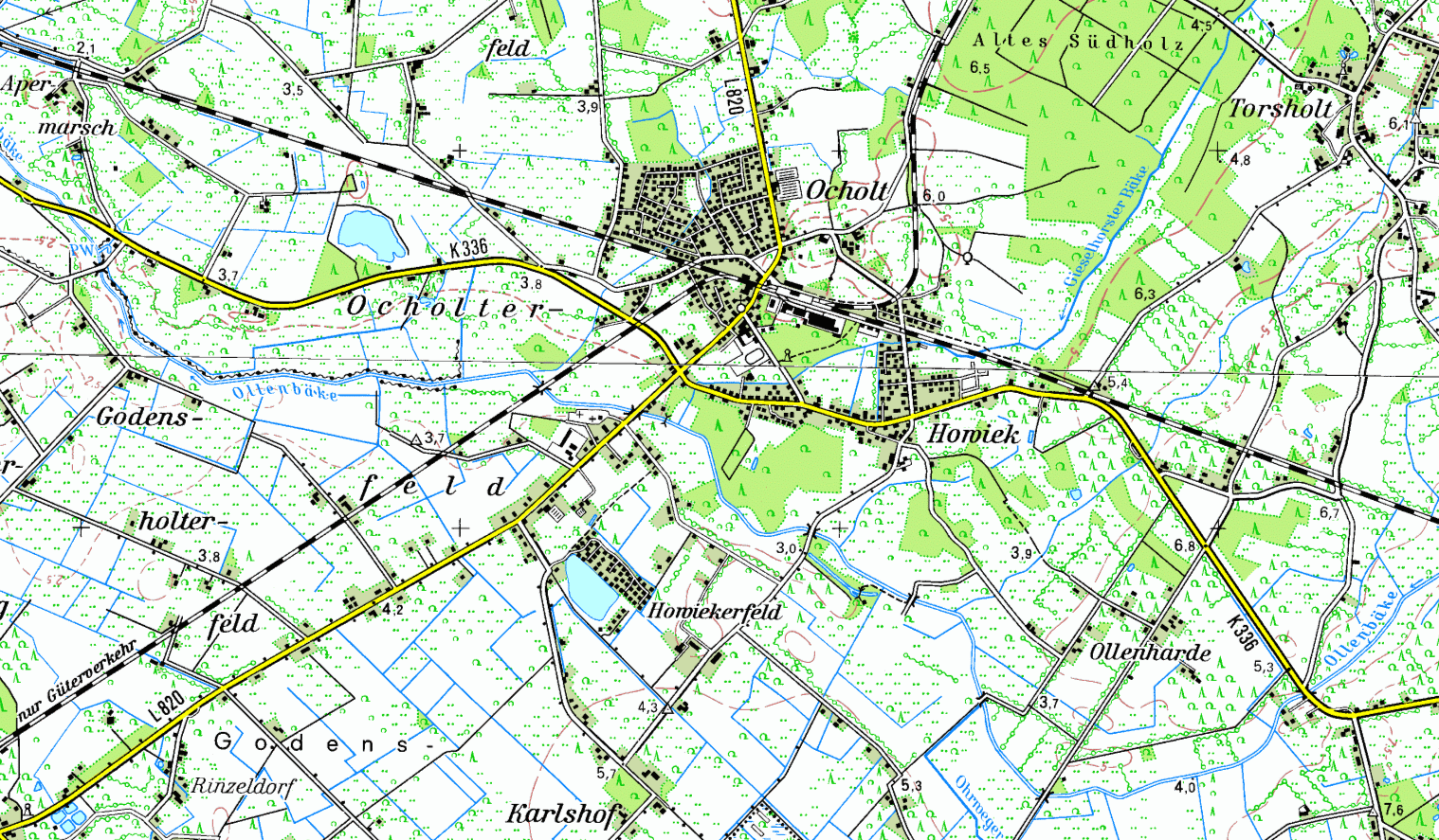 Topographic Map of Howiek (TK50-1998)
