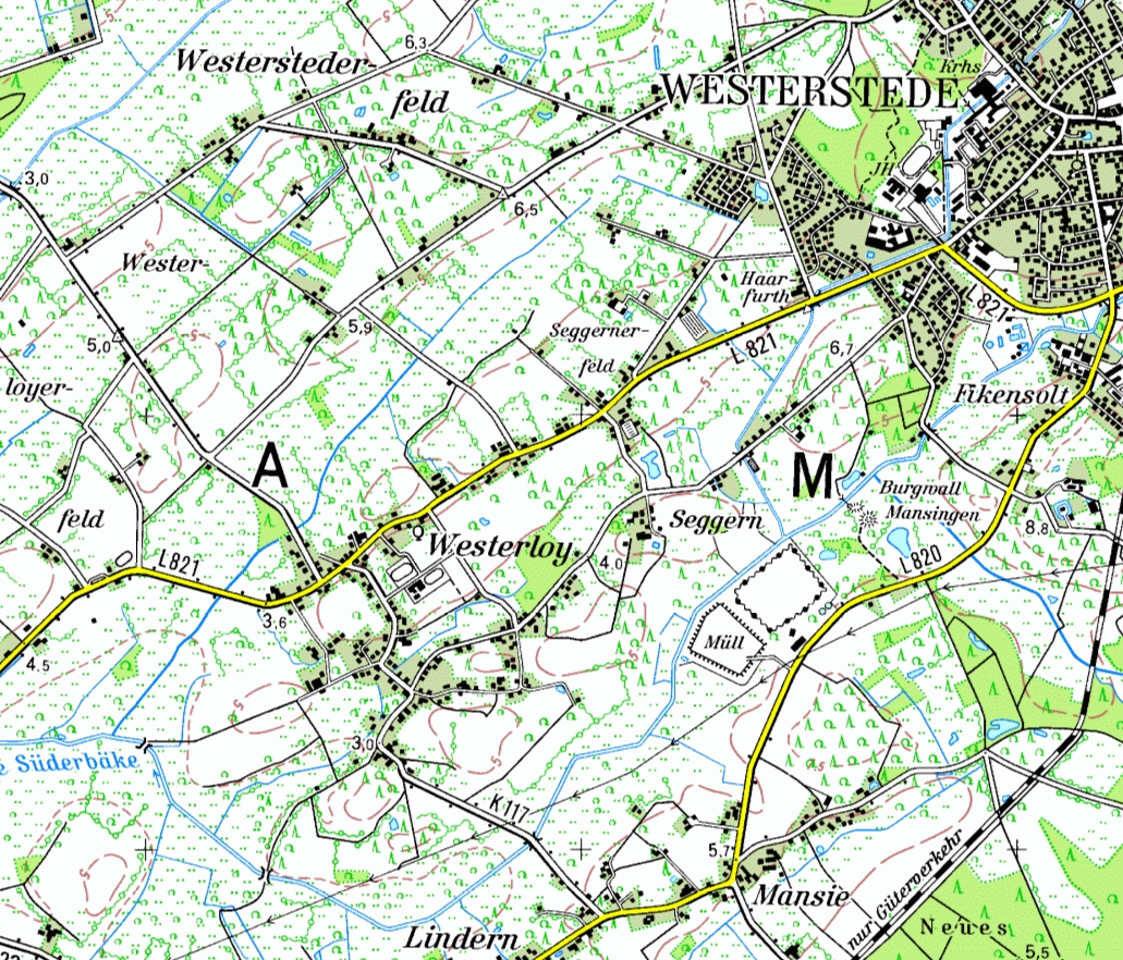Topographic Map of Westerloy (TK50-1998)
